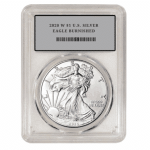 2020 W $1 U.S. SILVER EAGLE BURNISHED