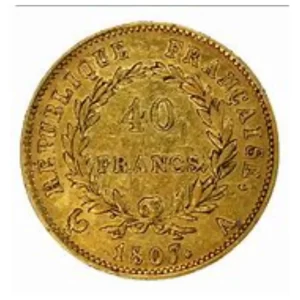 40 FRANC GOLD COIN