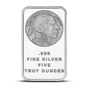 5 OZ SILVER BAR BUFFALO SILVERTOWNE