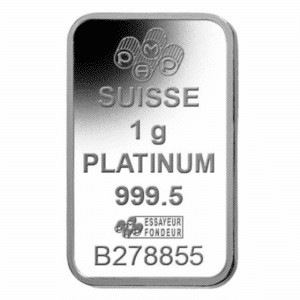 1 GRAM PLATINUM BAR NO PLASTIC