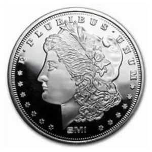 1 OZ SILVER ROUND MORGAN DOLLAR SUNSHINE MINT