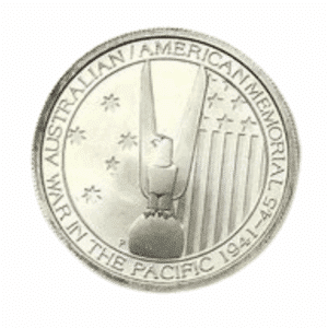 1/2 OZ AUSTRALIAN PLATINUM WAR IN PACIFIC