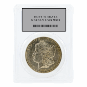 1878-S $1 SILVER MORGAN PCGS MS63