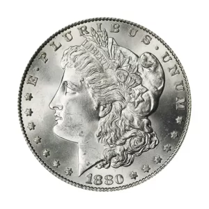 1880 S $1 U.S. SILVER MORGAN BU