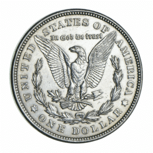 1921 $1 SILVER MORGAN D AU
