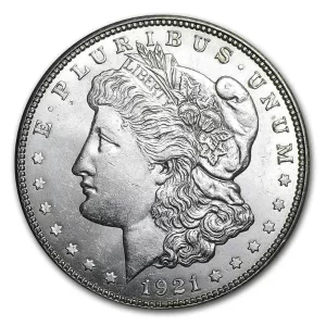 1921 $1 SILVER MORGAN D BU