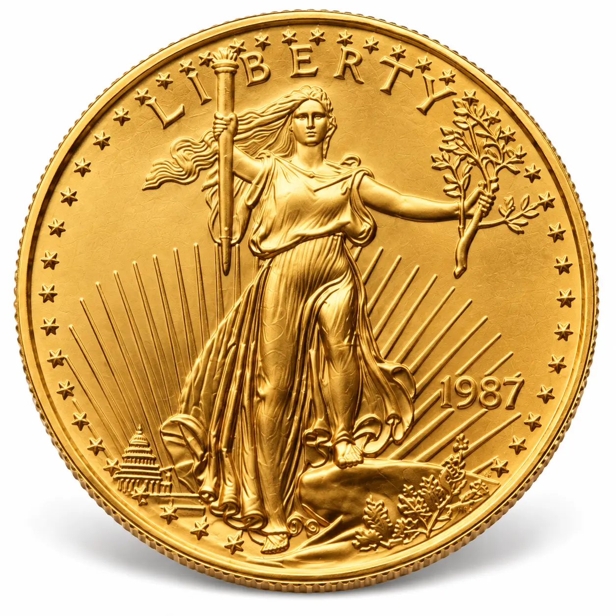 1987 1/2 OZ AMERICAN GOLD EAGLE - Image 2