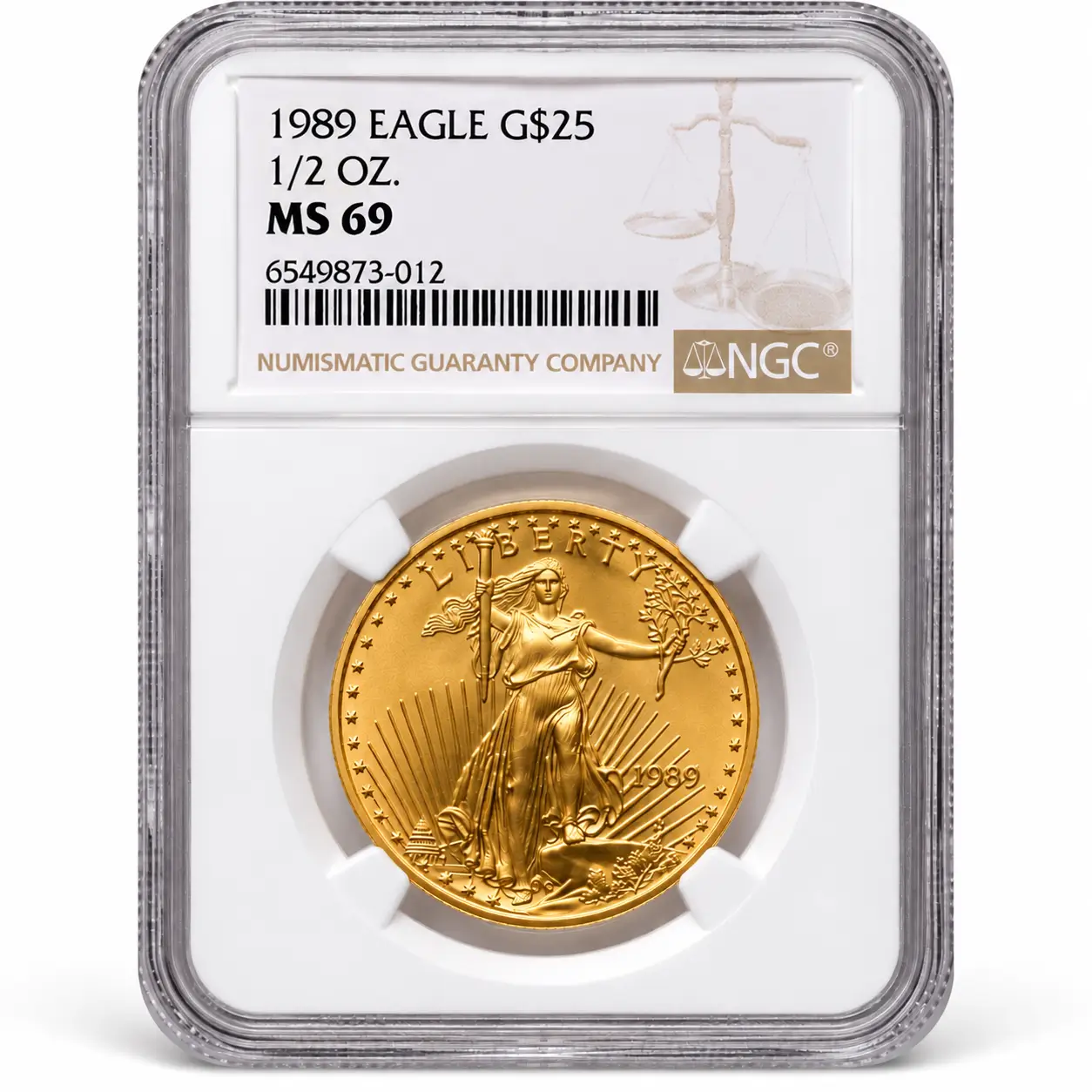 1989 1/2 OZ AMERICAN GOLD EAGLE