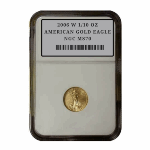 2006 W 1/10 OZ AMERICAN GOLD EAGLE NGC MS70
