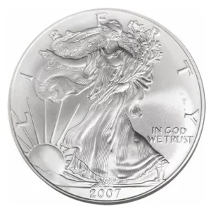 2007 1 OZ AMERICAN SILVER EAGLE NGC69