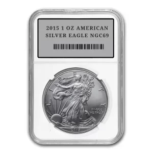 2015 1 OZ AMERICAN SILVER EAGLE NGC69