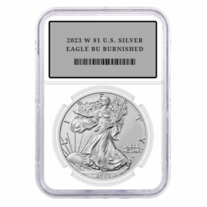 2023 W $1 U.S. SILVER EAGLE BU BURNISHED