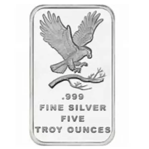 5 OZ SILVER BAR EAGLE SILVERTOWNE