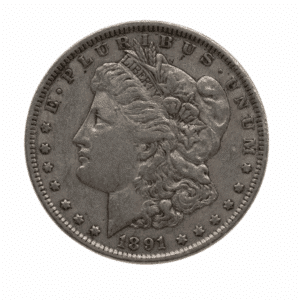 AMERICAN SILVER MORGAN POLISHED AU DETAILS