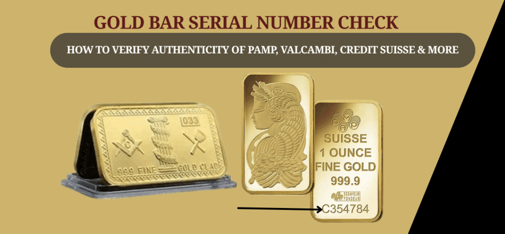 Gold Bar Serial Number Check