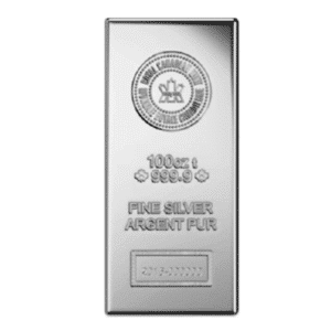 NEW 100 OZ SILVER BAR ROYAL CANADIAN MINT