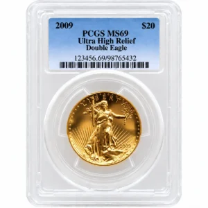 1 OZ AMERICAN GOLD EAGLE PCGS69 ULTRA HIGH RELIEF