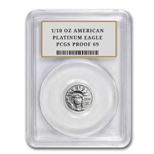 1/10 OZ AMERICAN PLATINUM EAGLE PCGS PROOF 69