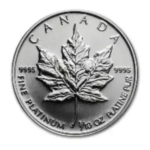 1/10 OZ CANADIAN PLATINUM MAPLE LEAF