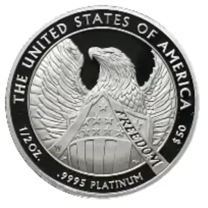 1/2 OZ AMERICAN PLATINUM PROOF EAGLE PCGS PF70