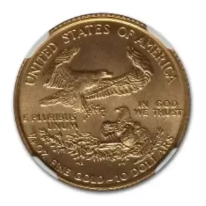 1993-1/4 OZ GOLD EAGLE NGC MS70