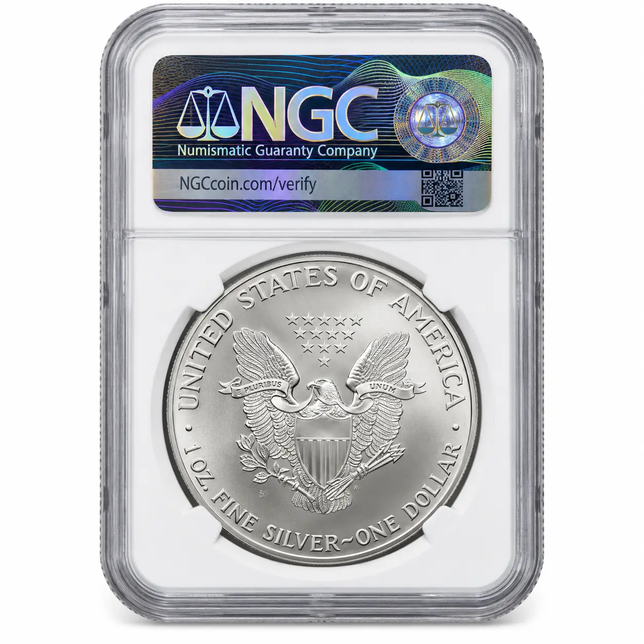 1997 1 OZ AMERICAN SILVER EAGLE NGC69