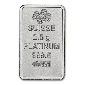 2.5 GRAM PLATINUM BAR
