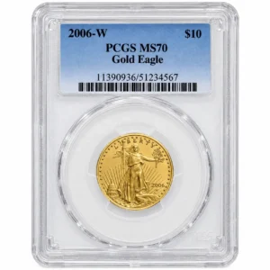 2006 W 1/4 OZ AMERICAN GOLD EAGLE PCGS MS70