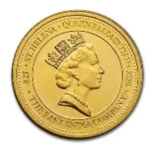1/4 OZ SAINT HELENA GOLD SPADE GUINEA