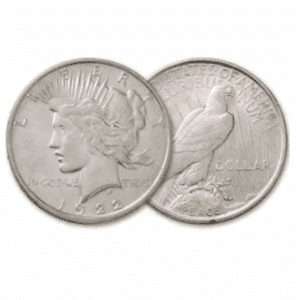 1922 $1 U.S. SILVER PEACE BU