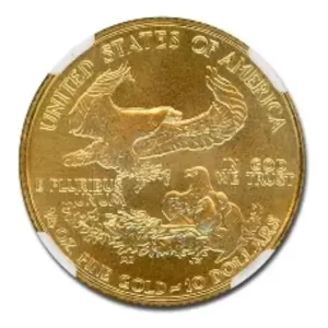 1987 1/4 OZ AMERICAN GOLD EAGLE NGC69