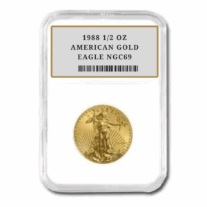 1988 1/2 OZ AMERICAN GOLD EAGLE NGC69