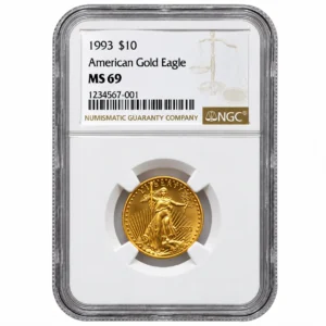 1993 1/4 OZ AMERICAN GOLD EAGLE NGC69