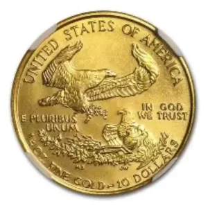 1993 1/4 OZ AMERICAN GOLD EAGLE NGC69