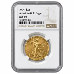 1994 1/2 OZ AMERICAN GOLD EAGLE NGC69
