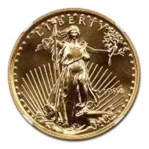 1994 1/2 OZ AMERICAN GOLD EAGLE NGC69
