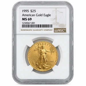 1995 1/2 OZ AMERICAN GOLD EAGLE NGC69
