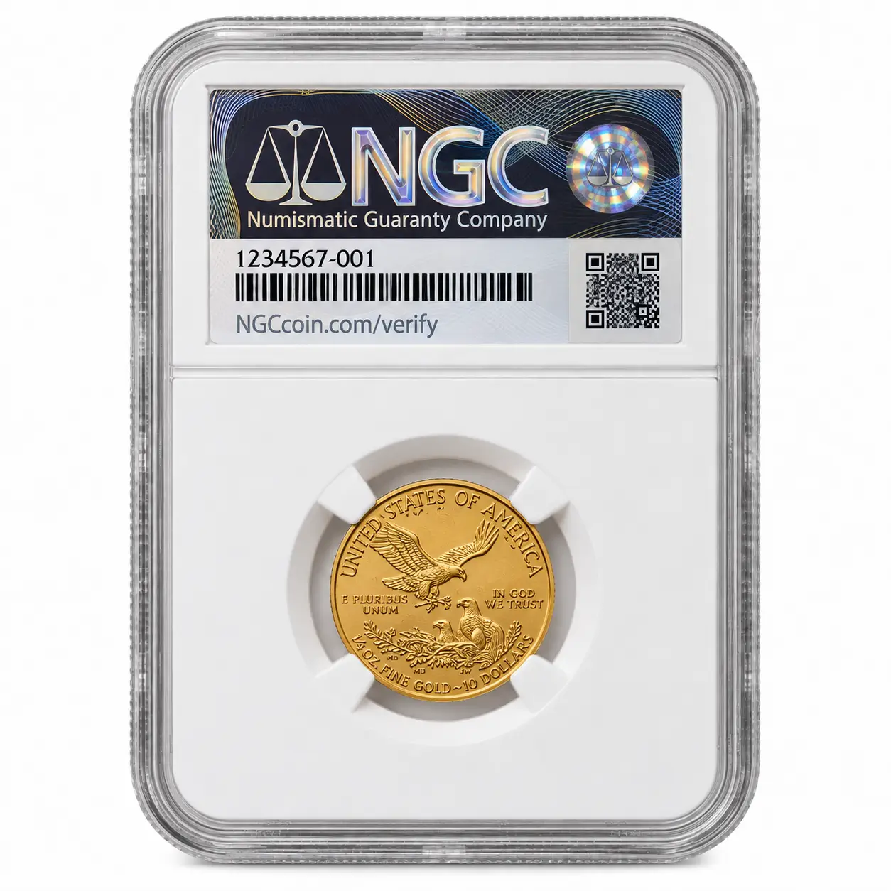 2000 1/4 OZ AMERICAN GOLD EAGLE NGC69 - Image 2