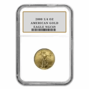 2000 1/4 OZ AMERICAN GOLD EAGLE NGC69