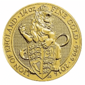 1/4 OZ GOLD ELIZABETH AND THE LION