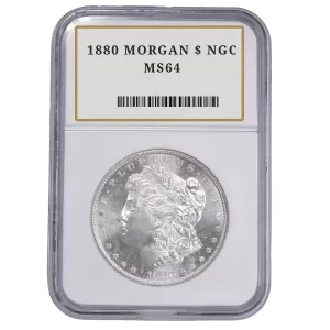 1880 MORGAN $ NGC MS64