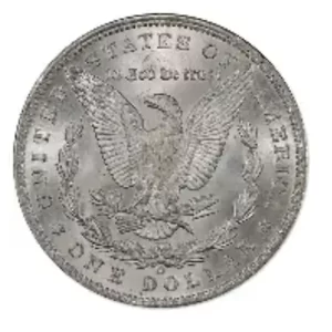 1890 O $1 U.S. SILVER MORGAN BU