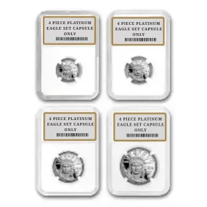 4 PIECE PLATINUM EAGLE SET CAPSULE ONLY