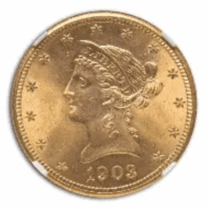 NGC MS 65 $10 LIBERTY