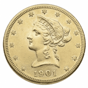 $10 US GOLD LIBERTY, BETTER COINS
