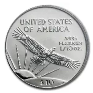 1/10 OZ AMERICAN PLATINUM EAGLE PCGS MS69