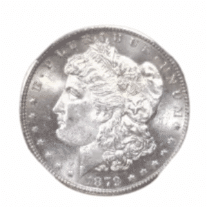 1879 $1 U.S. SILVER MORGAN NGC MS63