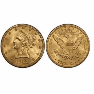 1903 O $10 U.S. GOLD LIBERTY PCGS MS63