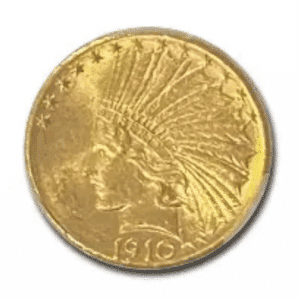1910-D US GOLD INDIAN PCGS MS63