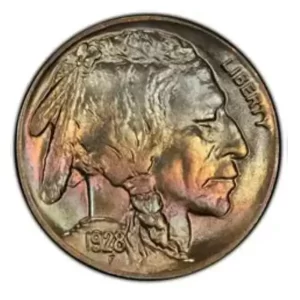 1928 5 CENT U.S. BUFFALO NICKEL NGC MS67